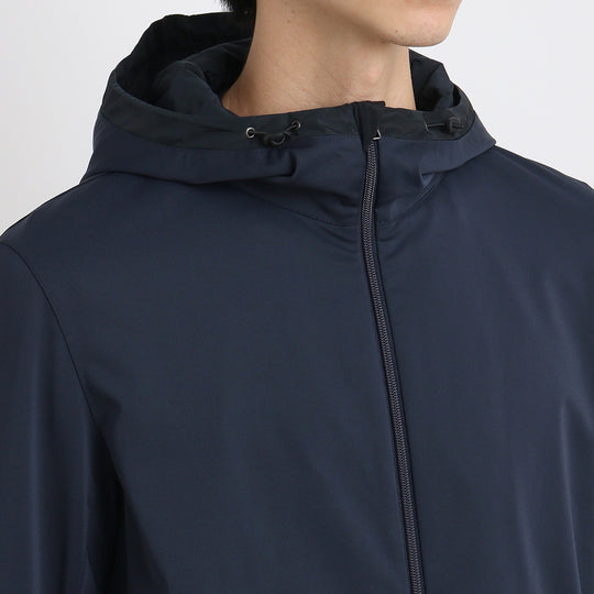 マットツイスト ジップアップ フーディー ネイビー