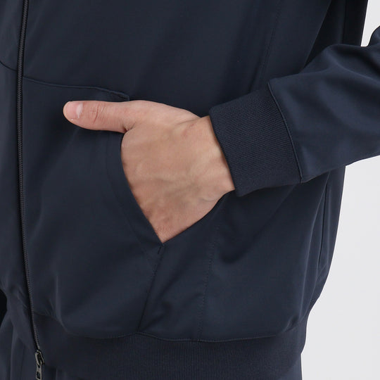 マットツイスト ジップアップ フーディー ネイビー