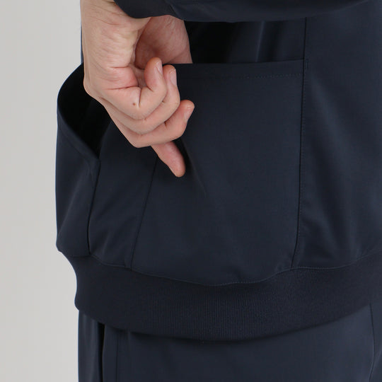 マットツイスト ジップアップ フーディー ネイビー