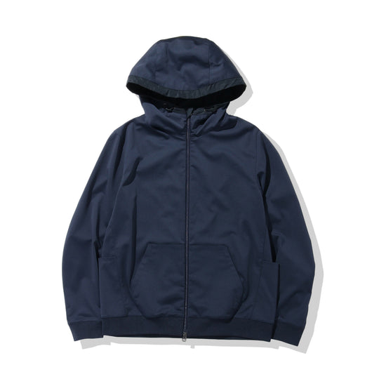 マットツイスト ジップアップ フーディー ネイビー
