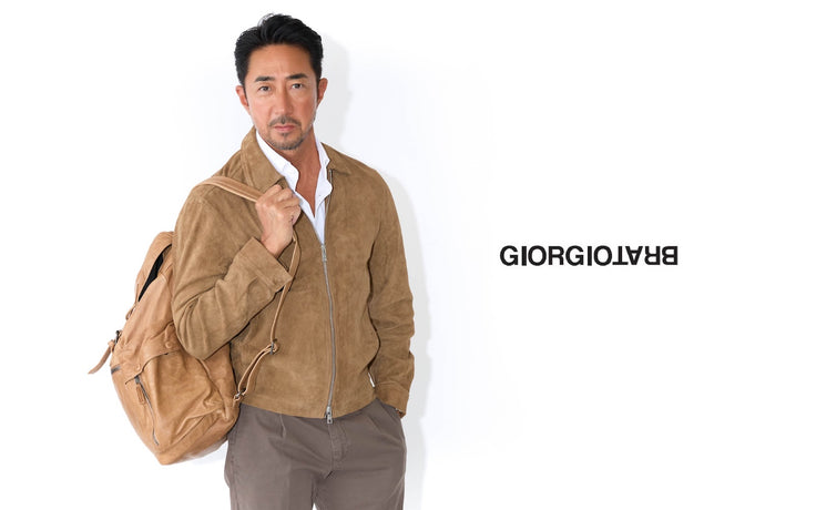 Giorgio Brato ブラウン レザーベスト Giorgio Brato ブラウン レザーベスト