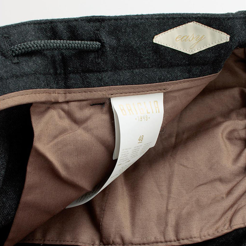 干場別注 Loro Piana ウール 1プリーツ イージー パンツ（PROCIDA） グレー