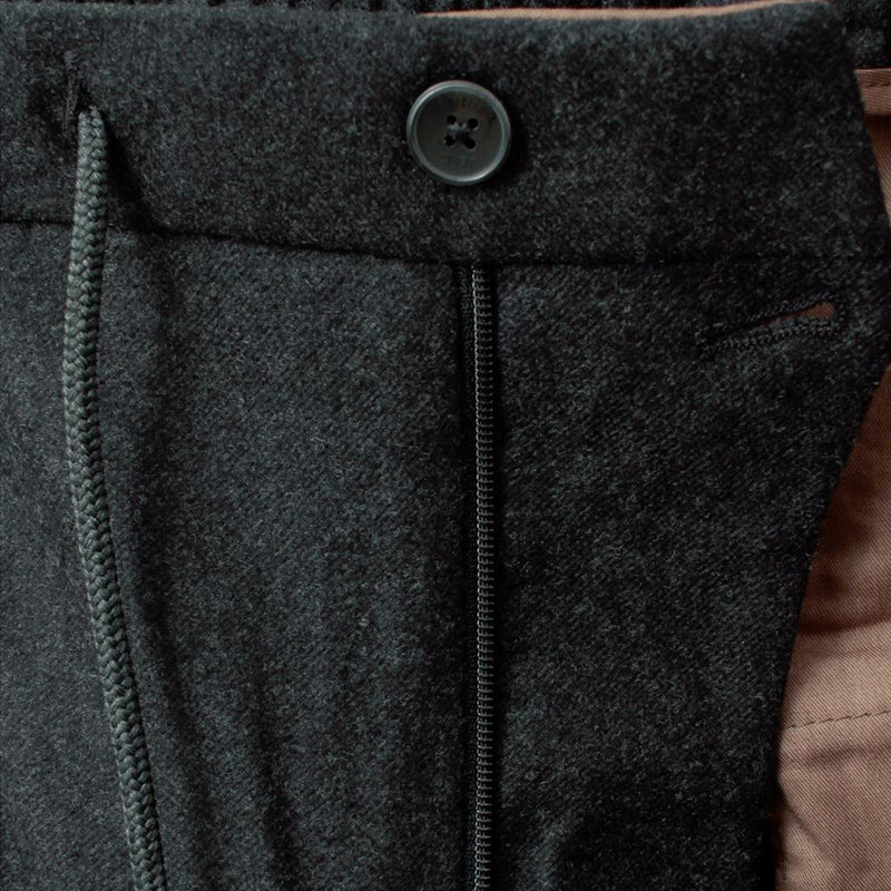 干場別注 Loro Piana ウール 1プリーツ イージー パンツ（PROCIDA） グレー