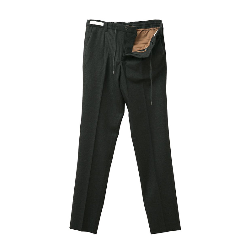 干場別注 Loro Piana ウール 1プリーツ イージー パンツ（PROCIDA） グレー