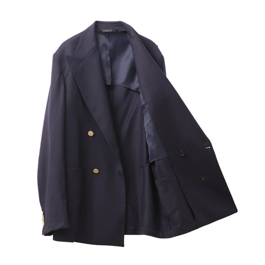 BOLGHERI ウール カシミヤ ダブル 4B ジャケット（Setup 可能モデル） ネイビー
