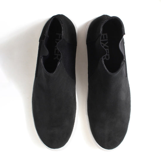 FSK-01 SIDE GORE SNEAKER BLACK SUEDE