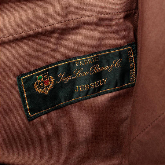 干場別注 Loro Piana ウール 1プリーツ イージー パンツ（PROCIDA） ブラウン