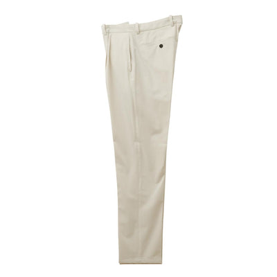 干場別注 ライトストレッチジャージ ワンプリーツイージーパンツ オフホワイト