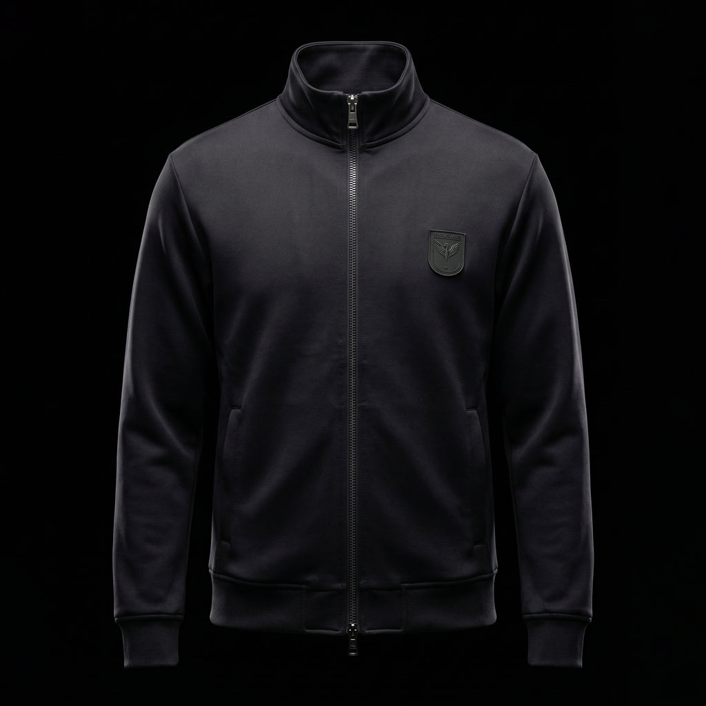 第27弾 GERMAN TRACK JACKET WITH WAPPEN BLACK × BLACK – MINIMAL