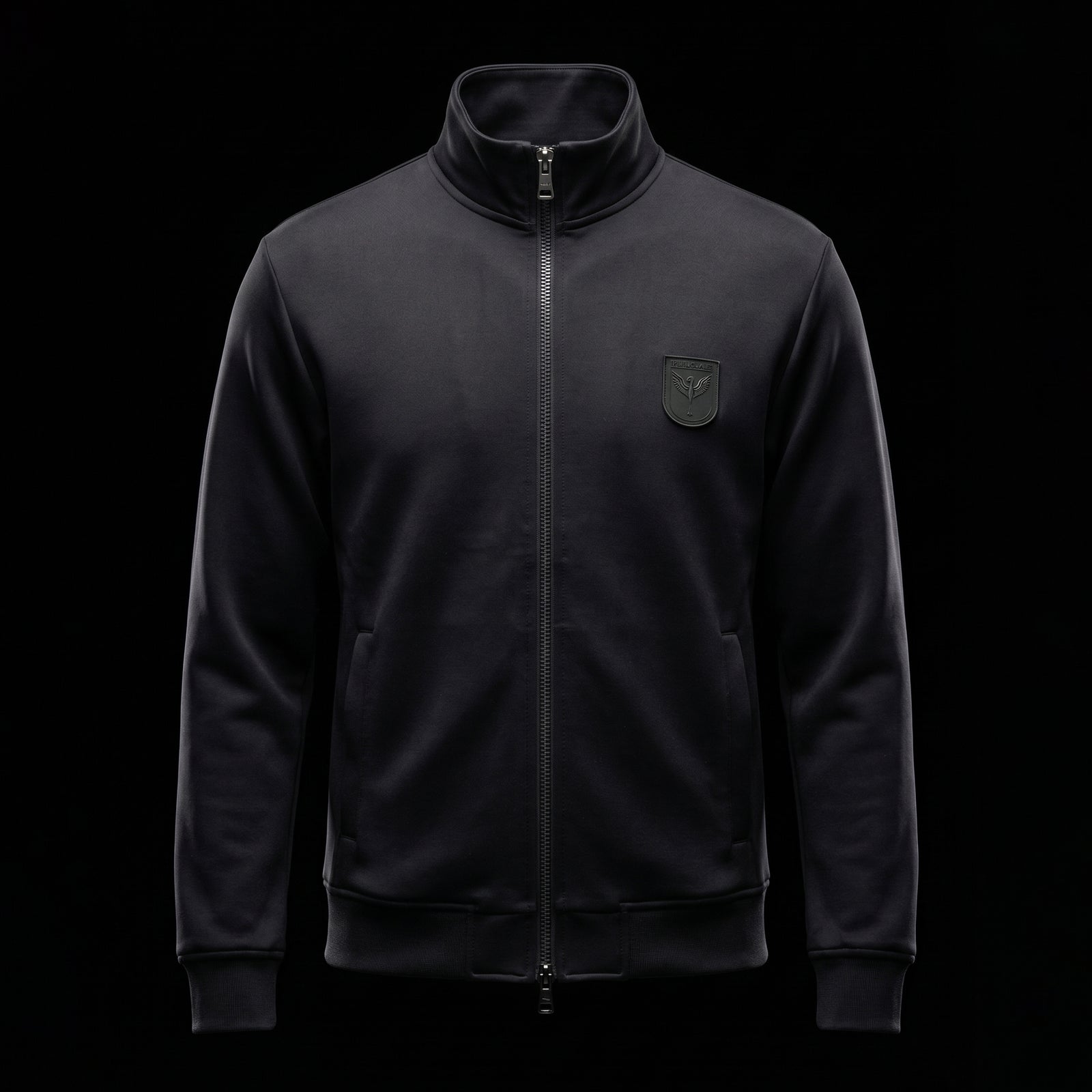 第27弾 GERMAN TRACK JACKET WITH WAPPEN BLACK × BLACK – MINIMAL