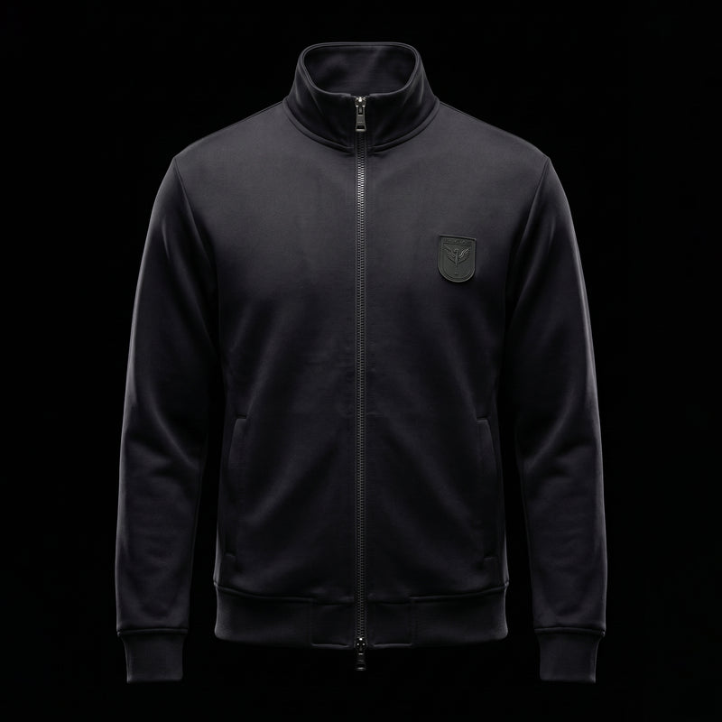 第27弾 GERMAN TRACK JACKET WITH WAPPEN BLACK × BLACK – MINIMAL