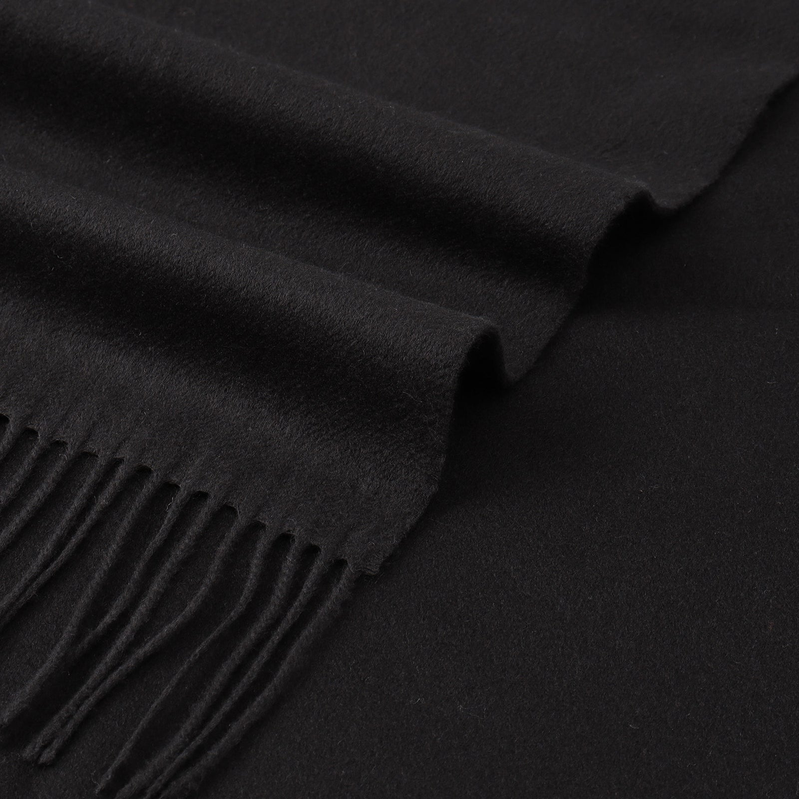 100%シルクマフラーブラック TESSITURA DI NOVARA製(Ermenegildo Zegna