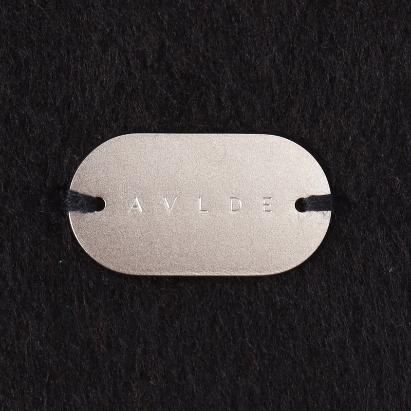 100%シルクマフラーブラック TESSITURA DI NOVARA製(Ermenegildo Zegnaグループ)