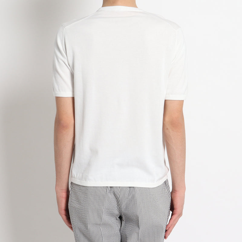 SUVIN PLATINUM<br>ニットTシャツ ホワイト