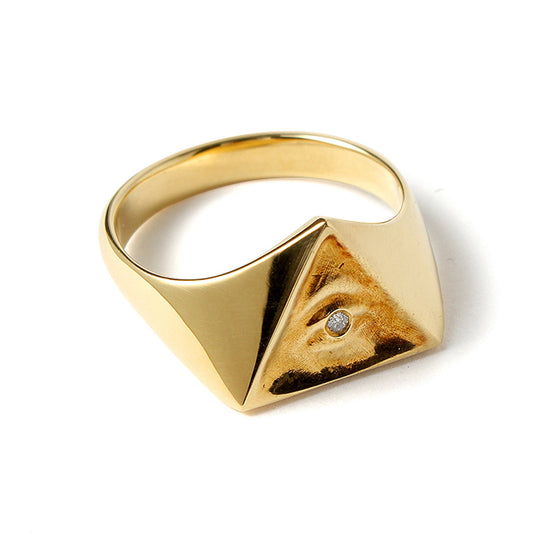 Illuminati Eyes リング 18K Gold /  White Diamond