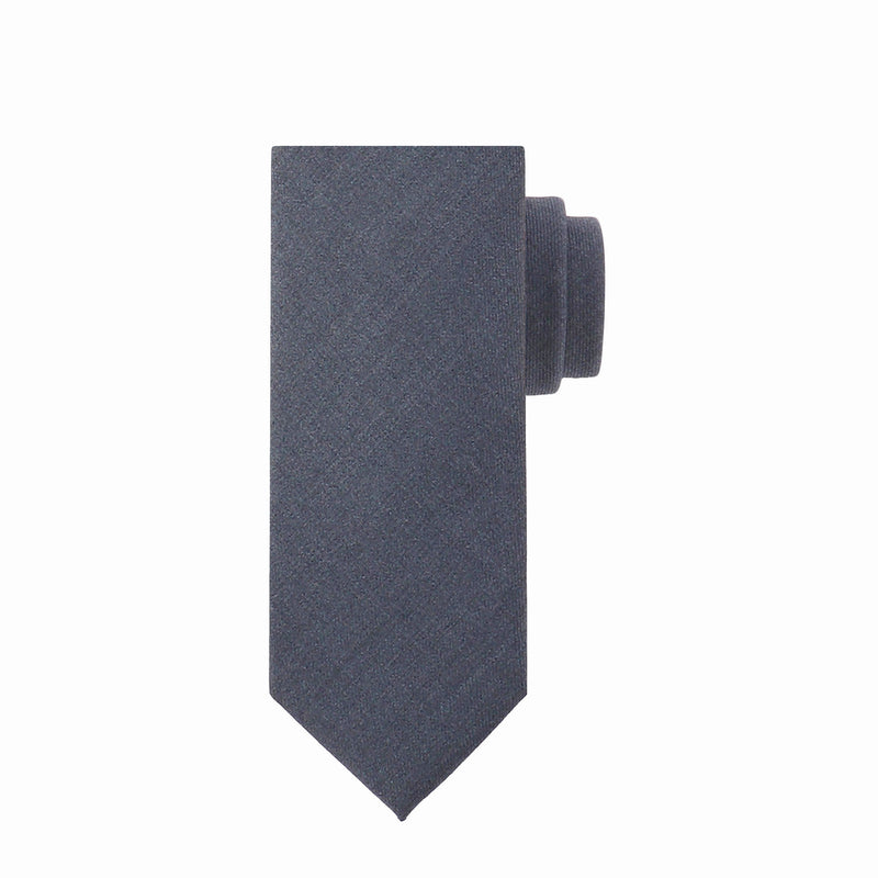 Loro Piana Super150's Wool Tie 5.5cm<br>カラー：メランジネイビーグレー