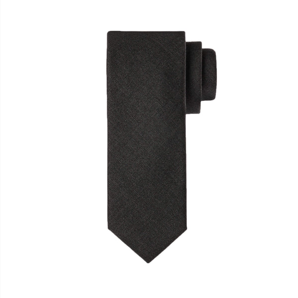 Loro Piana Super150's Wool<br>ウールタイ5.5cm<br>カラー：メランジチャコールグレー