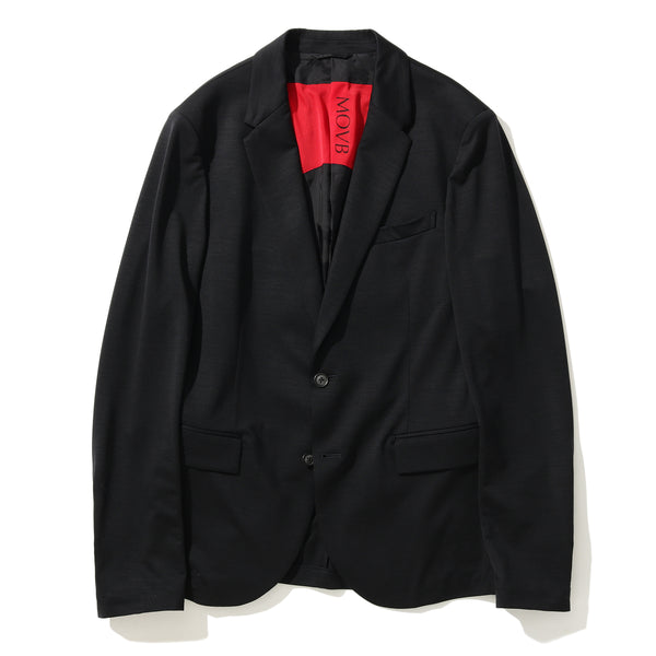 HELIX WOOL JERSEY シングル2Bテーラードジャケット コスモネイビー