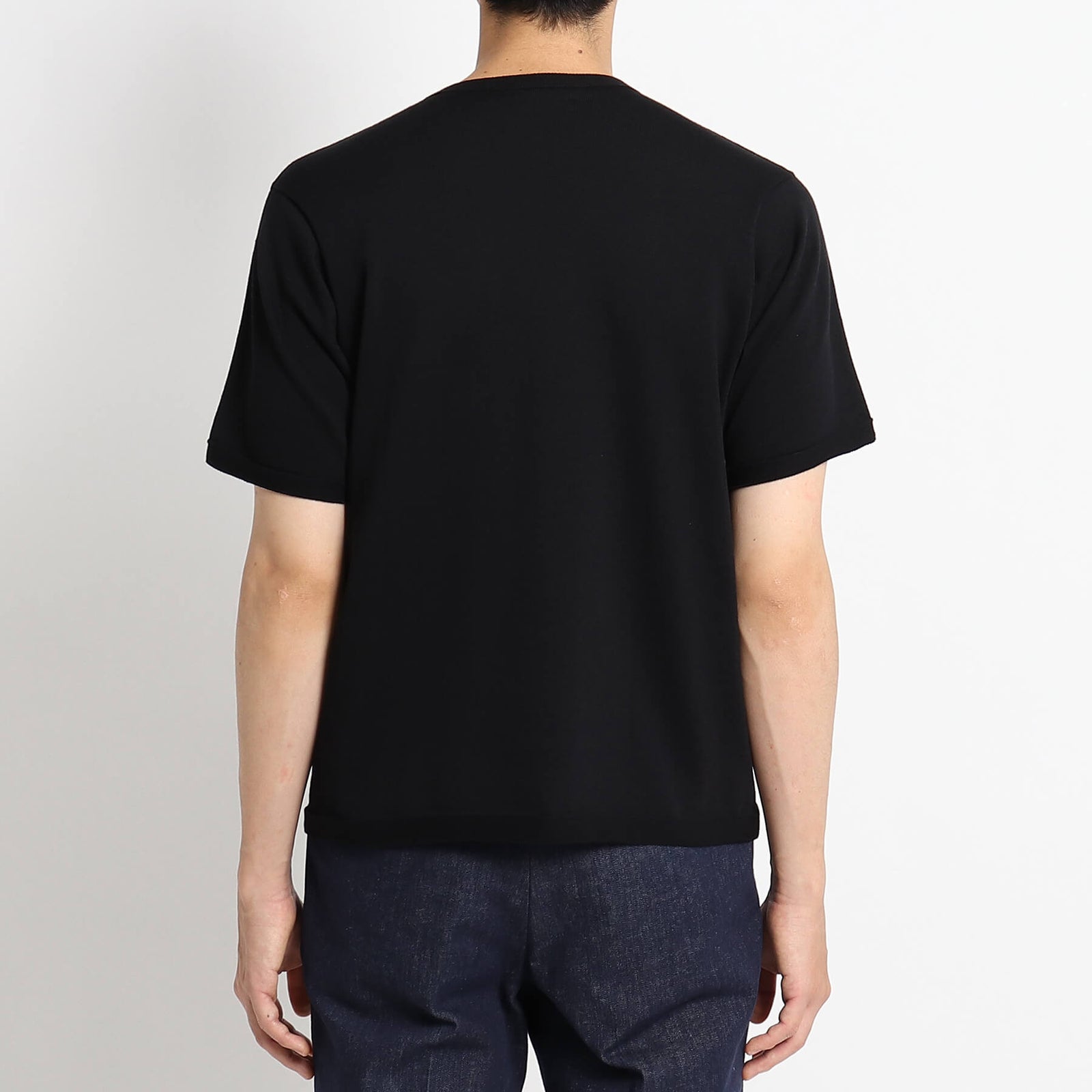 4D ホールガーメントTシャツ ブラック – MINIMAL WARDROBE（ミニマルワードローブ）