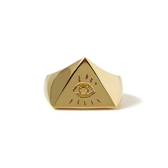 Illuminati Eyes リング 22K Gold