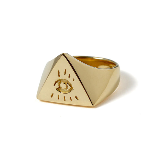 Illuminati Eyes リング 22K Gold