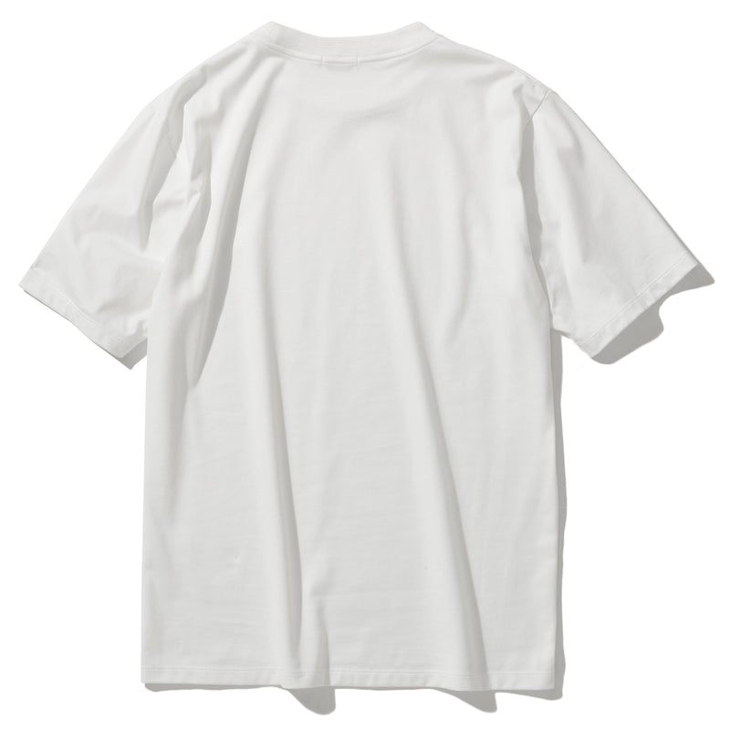 Real Silky Cotton Jersey <br>ジャケットフィット Tシャツ ホワイト