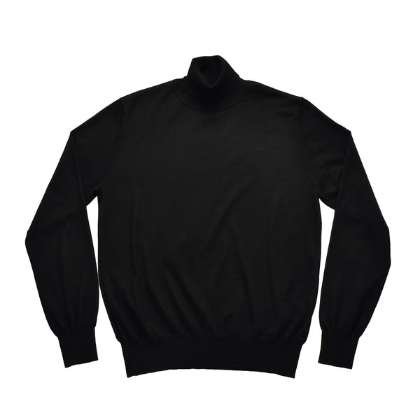 ottimo：タートルネックセーター  21G ブラック