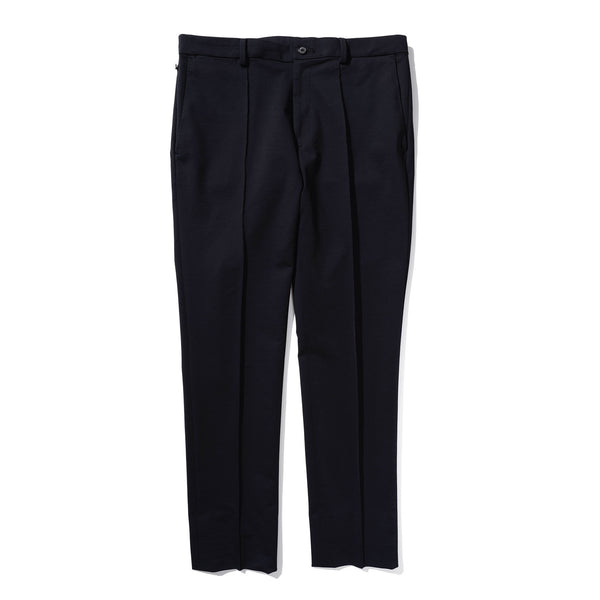 Duplex Cotton Jersey スリムテーパード・トラベルスラックス コスモネイビー