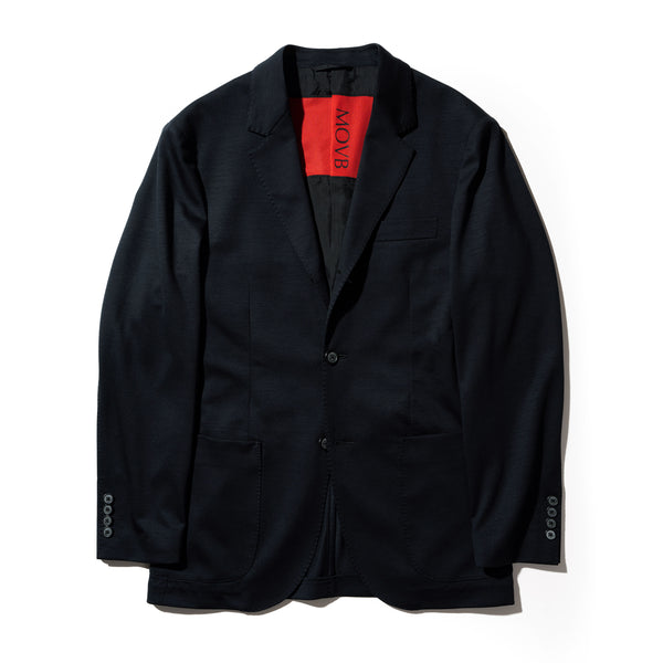 HELIX WOOL JERSEY シングル3Bクラシック テーラードジャケット コスモネイビー
