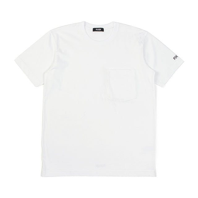 2 プリントクルーネックTシャツ ホワイト