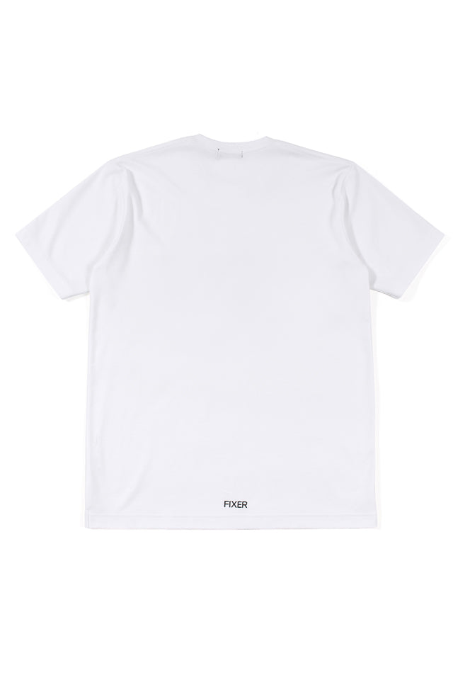 リバースプリントクルーネックTシャツ ホワイト – MINIMAL WARDROBE