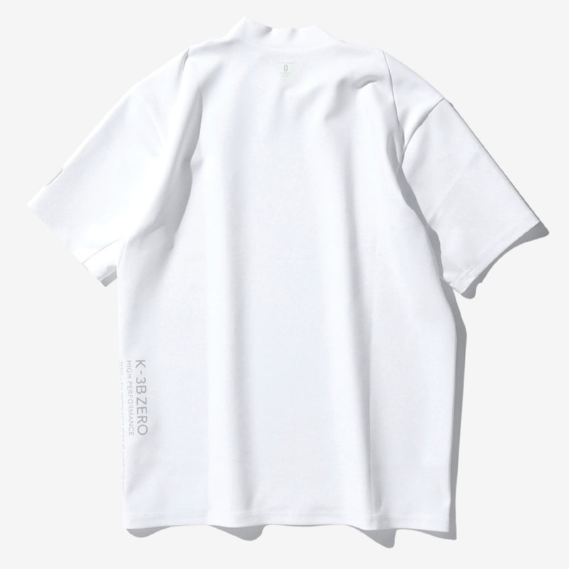 ダンボール半袖モックネックTシャツ 0_302_D ホワイト – MINIMAL