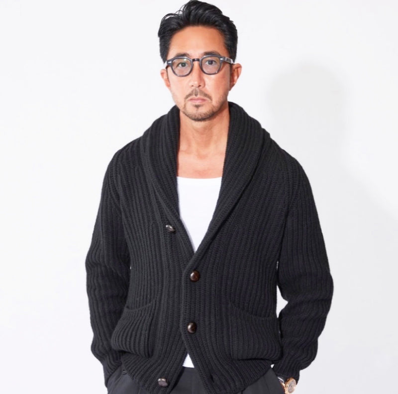 タグ有 極美品 DOLCE\u0026GABBANA ショールカラー ニット カーディガン約660cm