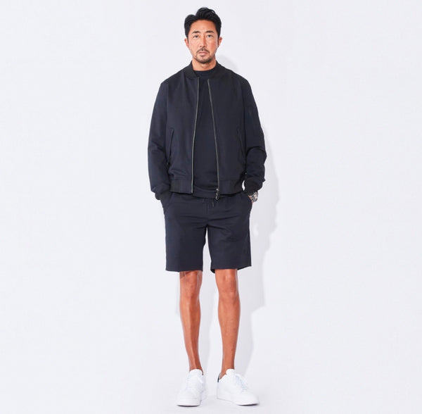 Duplex Cotton Jersey トラベル ショーツ コスモネイビー