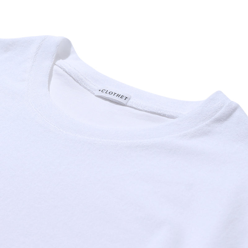 SUVIN PLATINUM<br>マイクロパイルコットン Tシャツ ホワイト