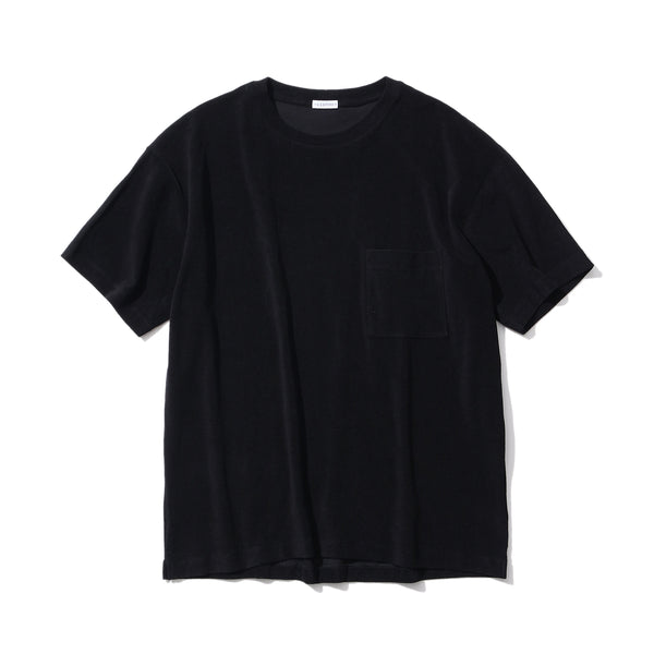 SUVIN PLATINUM<br>マイクロパイルオーバーサイズTシャツ <br>ブラック