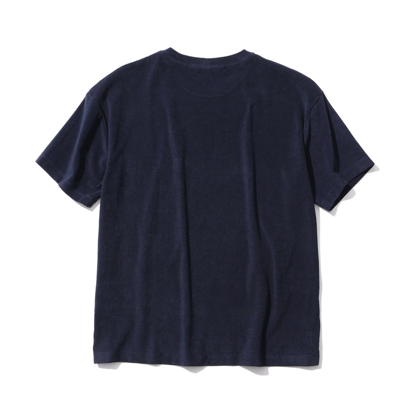 SUVIN PLATINUM<br>マイクロパイルオーバーサイズTシャツ <br>ネイビー