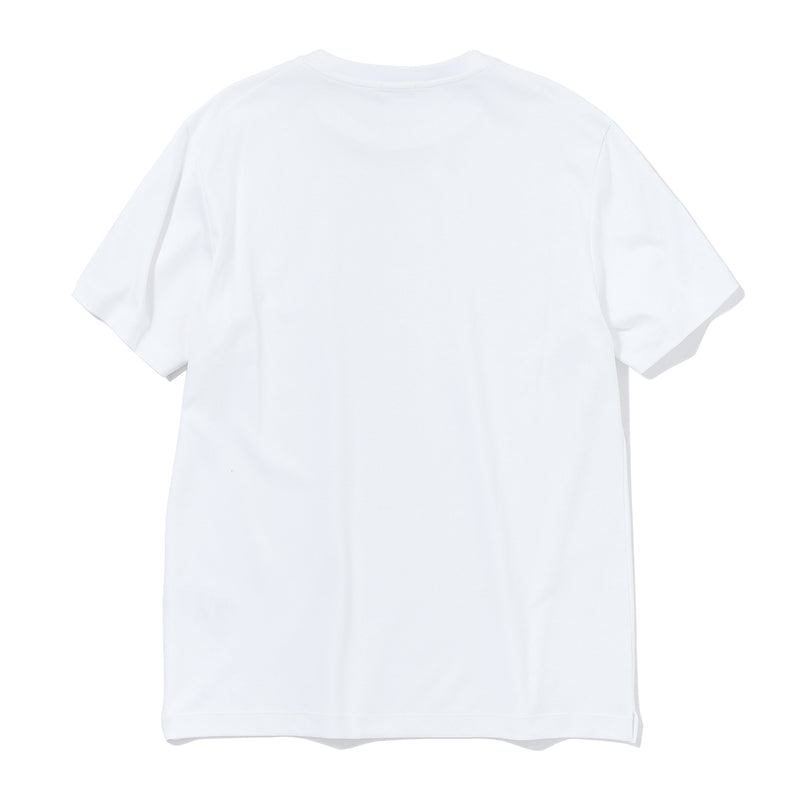 SUVIN PLATINUMテーラードTシャツ（襟：共布） ホワイト – MINIMAL