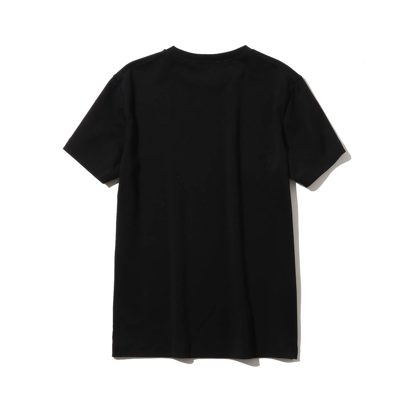 SUVIN PLATINUMテーラードTシャツ（襟：フライス）ブラック – MINIMAL 