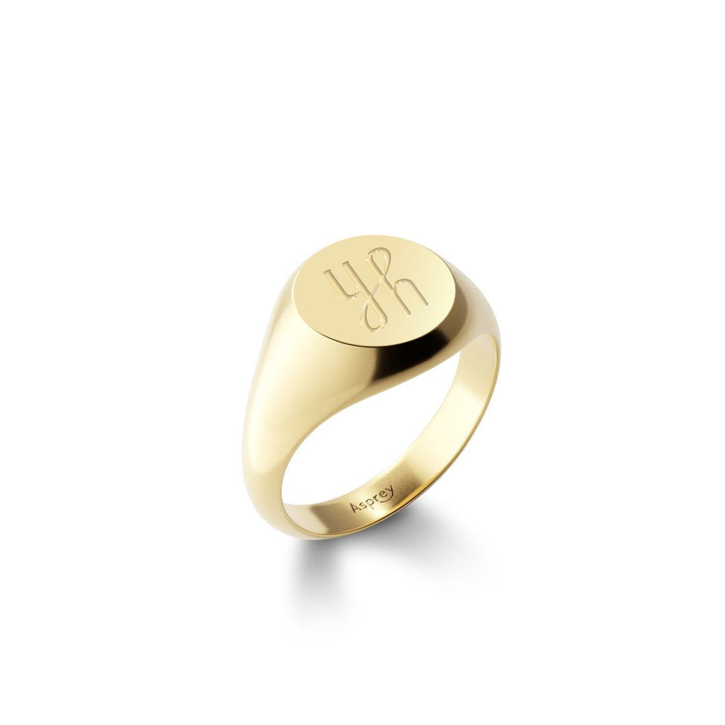 ラウンド シグネットリング18K Yellow Gold – MINIMAL WARDROBE