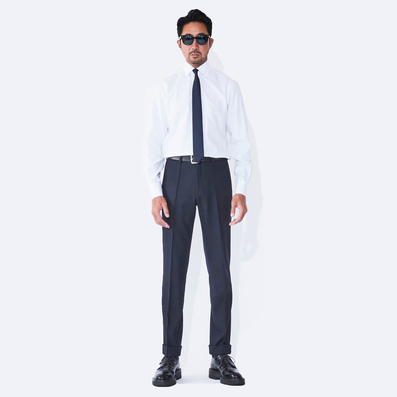 Optima 16.5 Merino Wool Jersey スリムテーパードスラックス コスモ