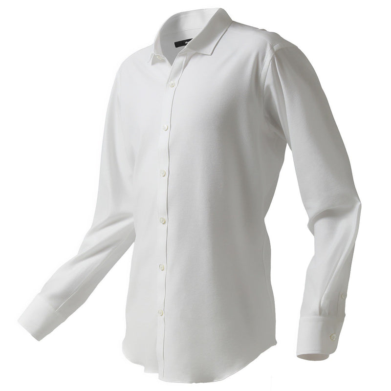 ニットドレスシャツ モードタイプ ホワイト