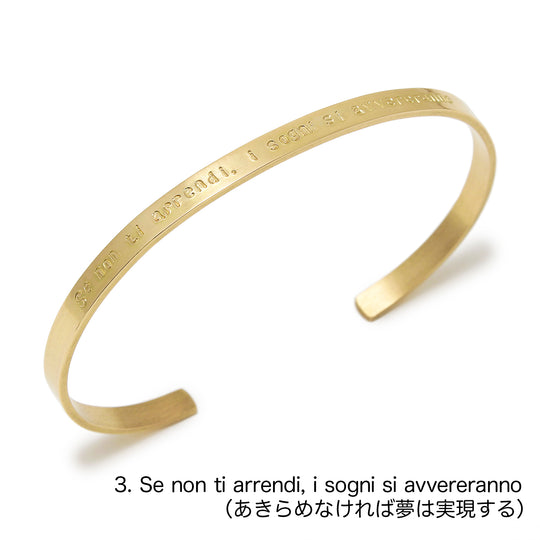 コラボレーションバングル「Parole d'amore」18K GOLD